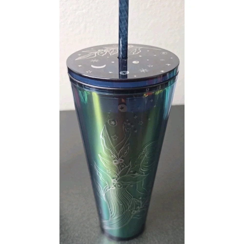 Starbucks Holiday '22 '23 Iridescent Studded Matte Siren Venti Cold Cup Tumbler